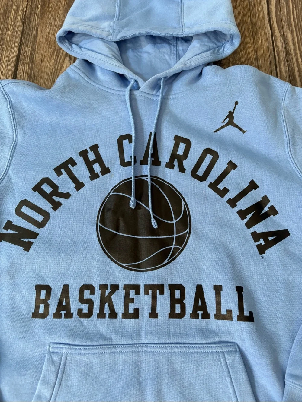 Jordan North Carolina Basketball Hoodie UNC Carolina Blue Size Medium